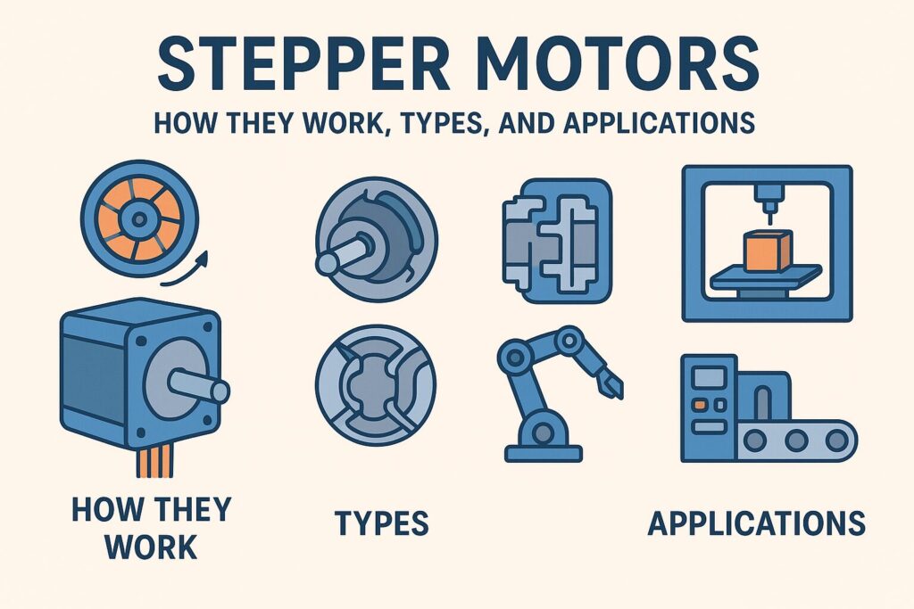 Stepper Motors: How They Work, Types, and Applications