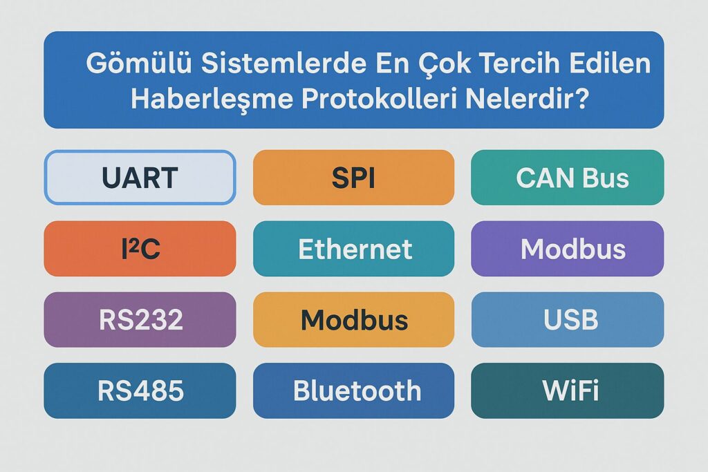 Gömülü Sistemlerde En Çok Tercih Edilen Haberleşme Protokolleri Nelerdir?