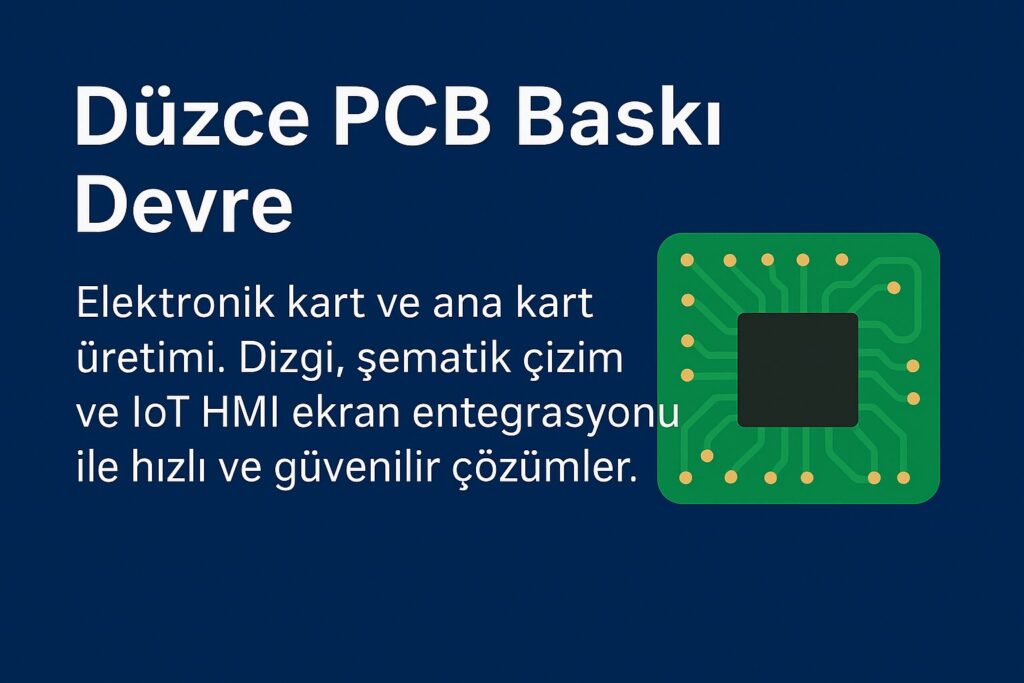 Düzce PCB Baskı Devre ve Elektronik Kart Tasarımı