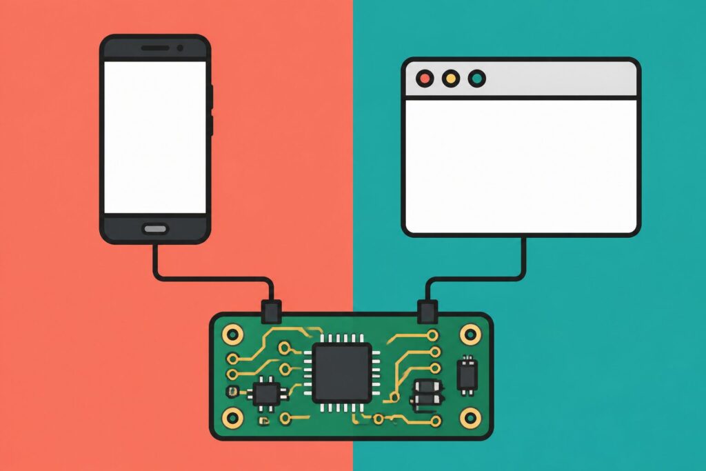 mobil uygulama vs web panel