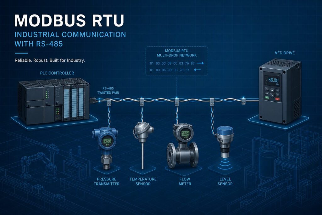 Modbus RTU endüstriyel haberleşme