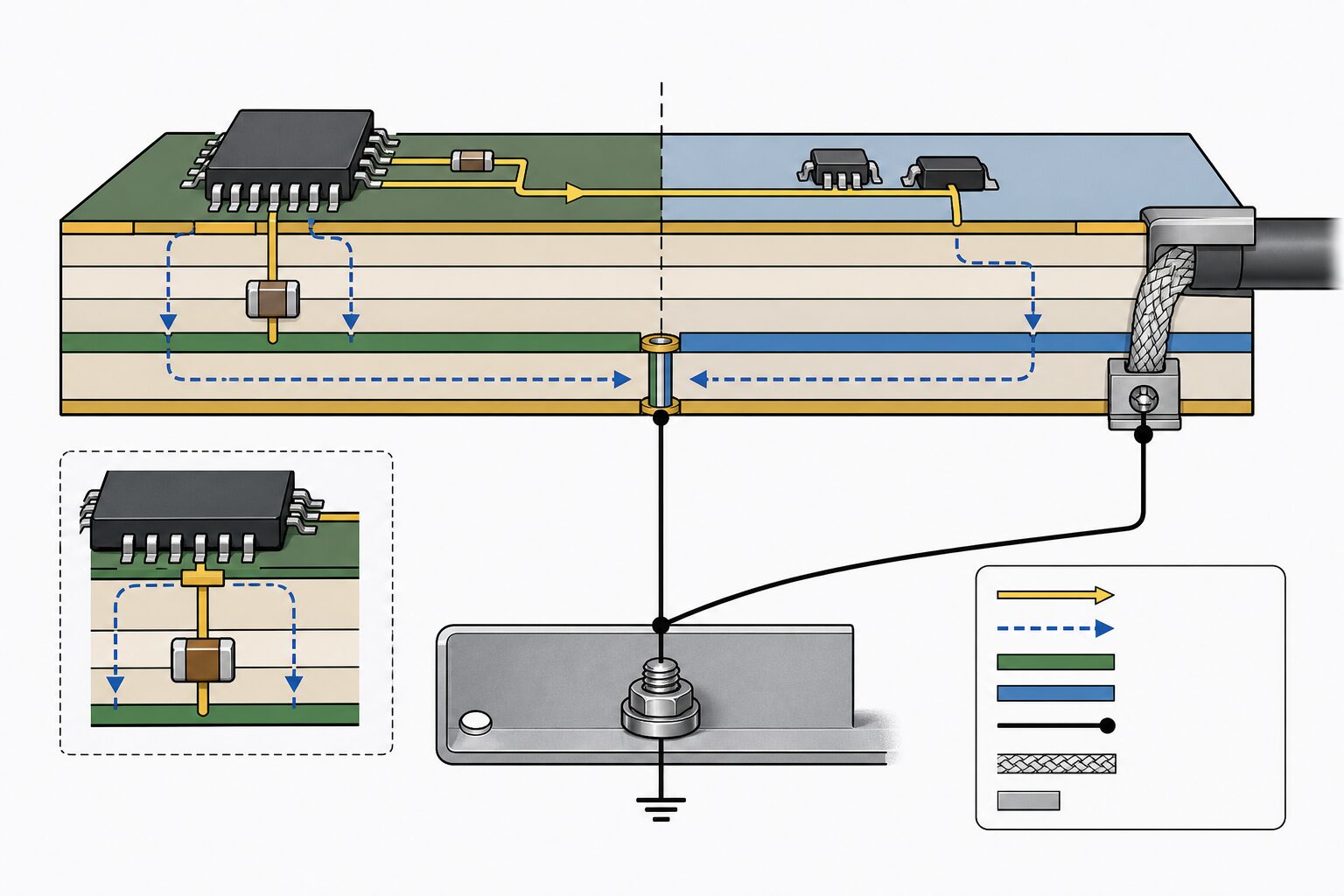 pcb emc konstruktion